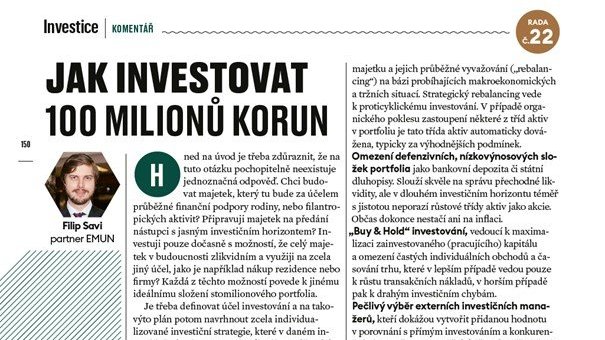 Jak Investovat 100 milionů korun